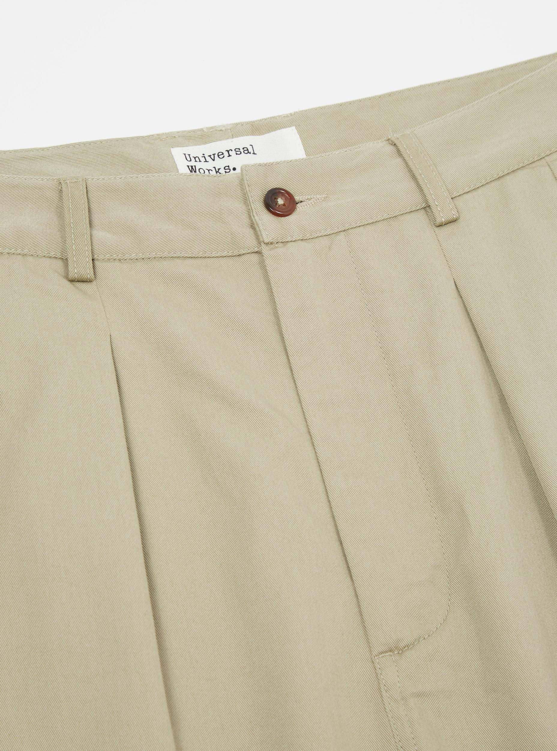 Stone Twill Double Pleat Pant Product Image