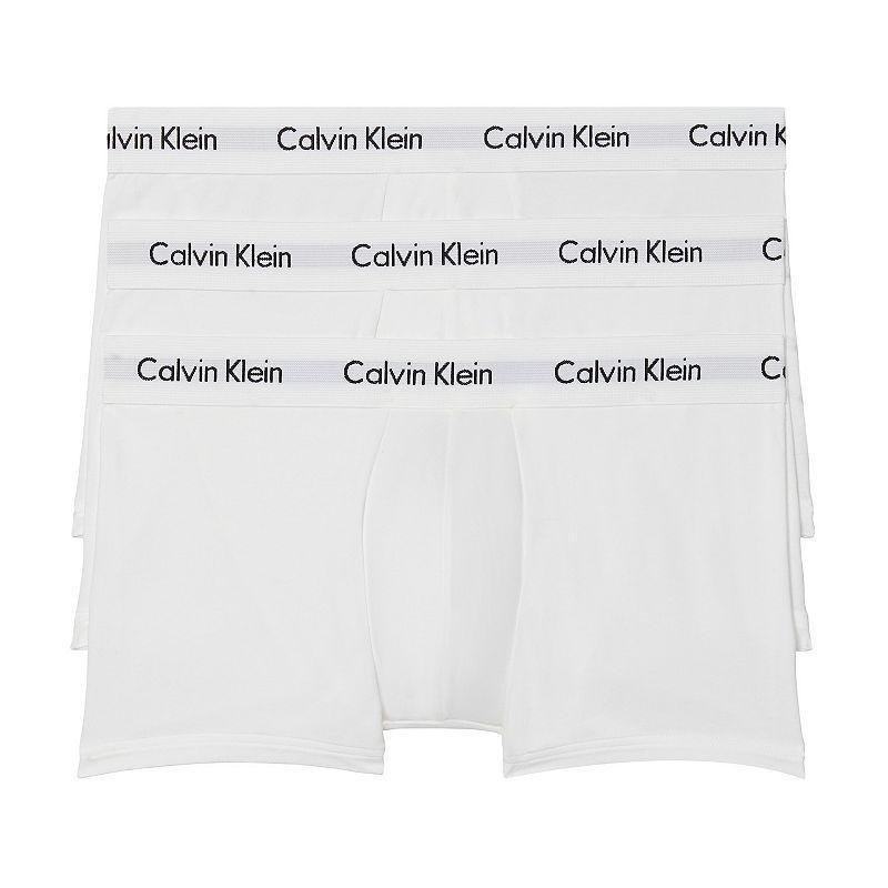 Calvin Klein Cotton Stretch Moisture Wicking Low Rise Trunks, Pack of 3 Product Image