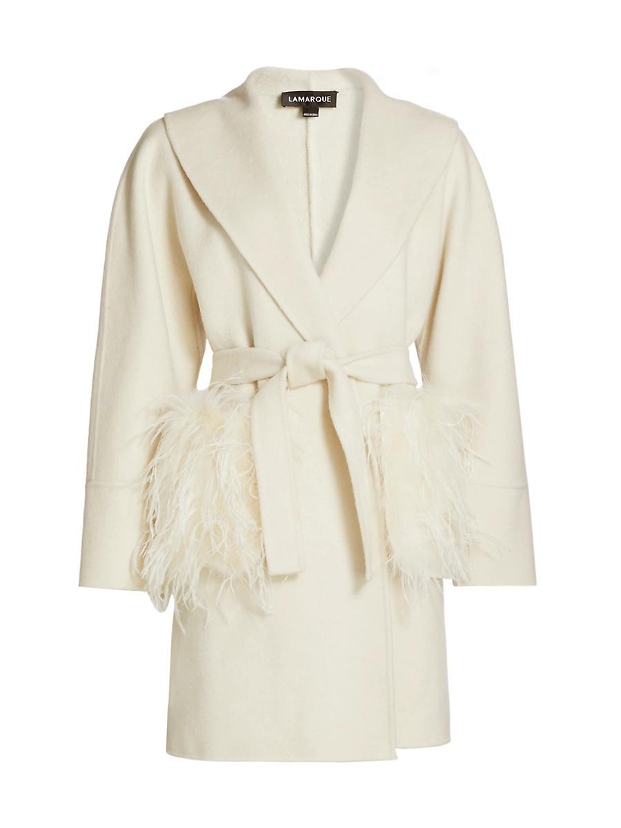 Womens Marie Shawl Wool Coat Product Image