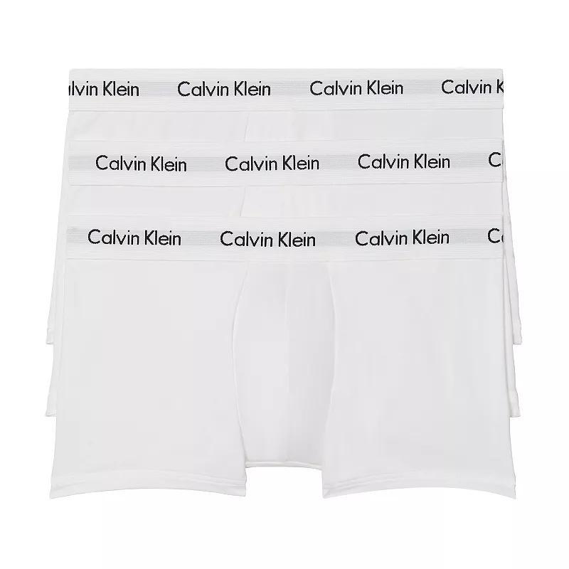 Calvin Klein Cotton Stretch Moisture Wicking Low Rise Trunks, Pack of 3 Product Image