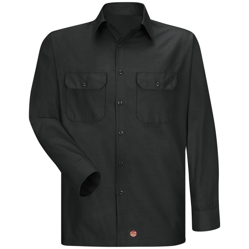 Red Kap Men's Long Sleeve Solid Rip Stop Shirt Product Image