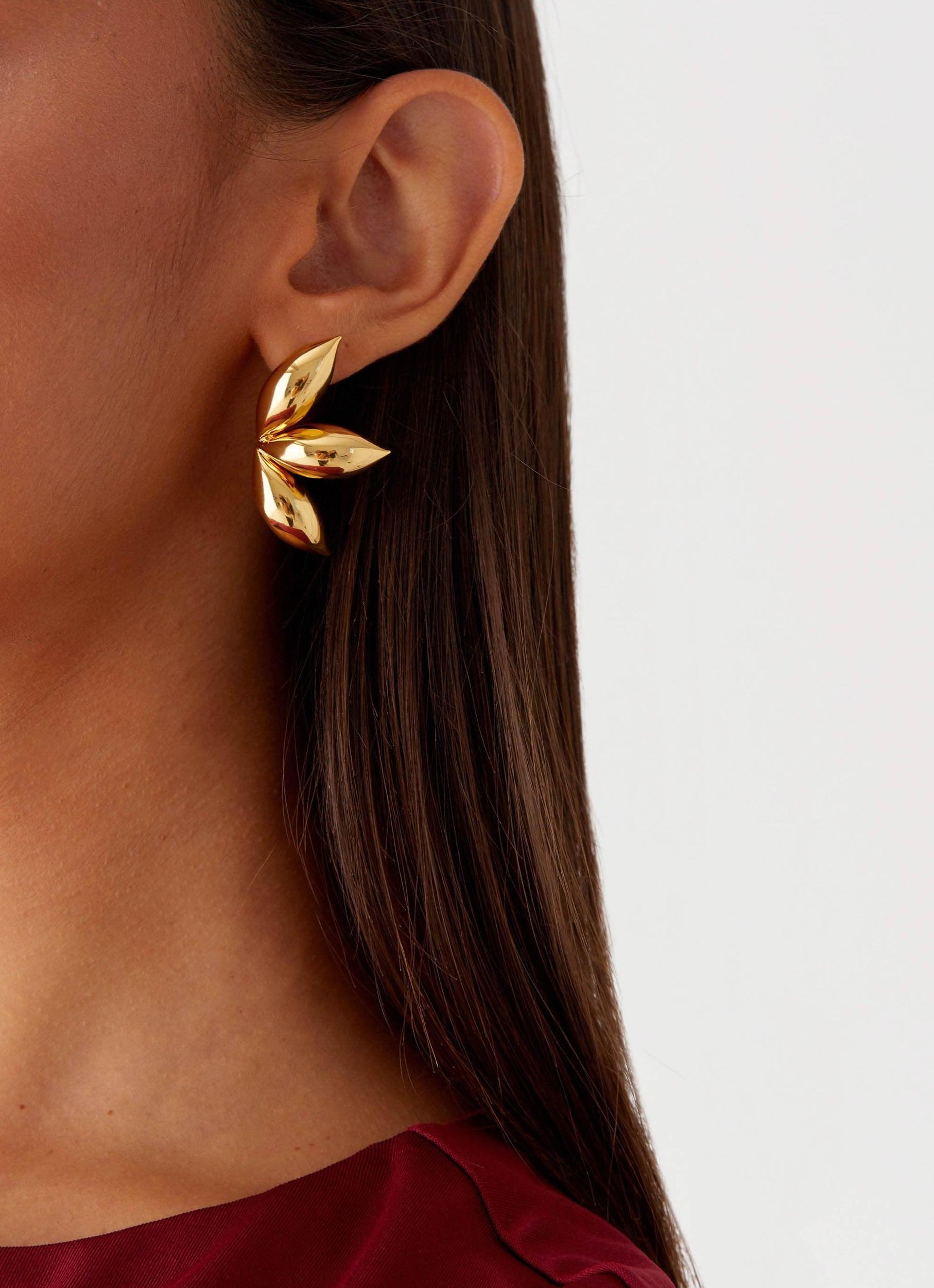 Priya Earrings - Gold Product Image