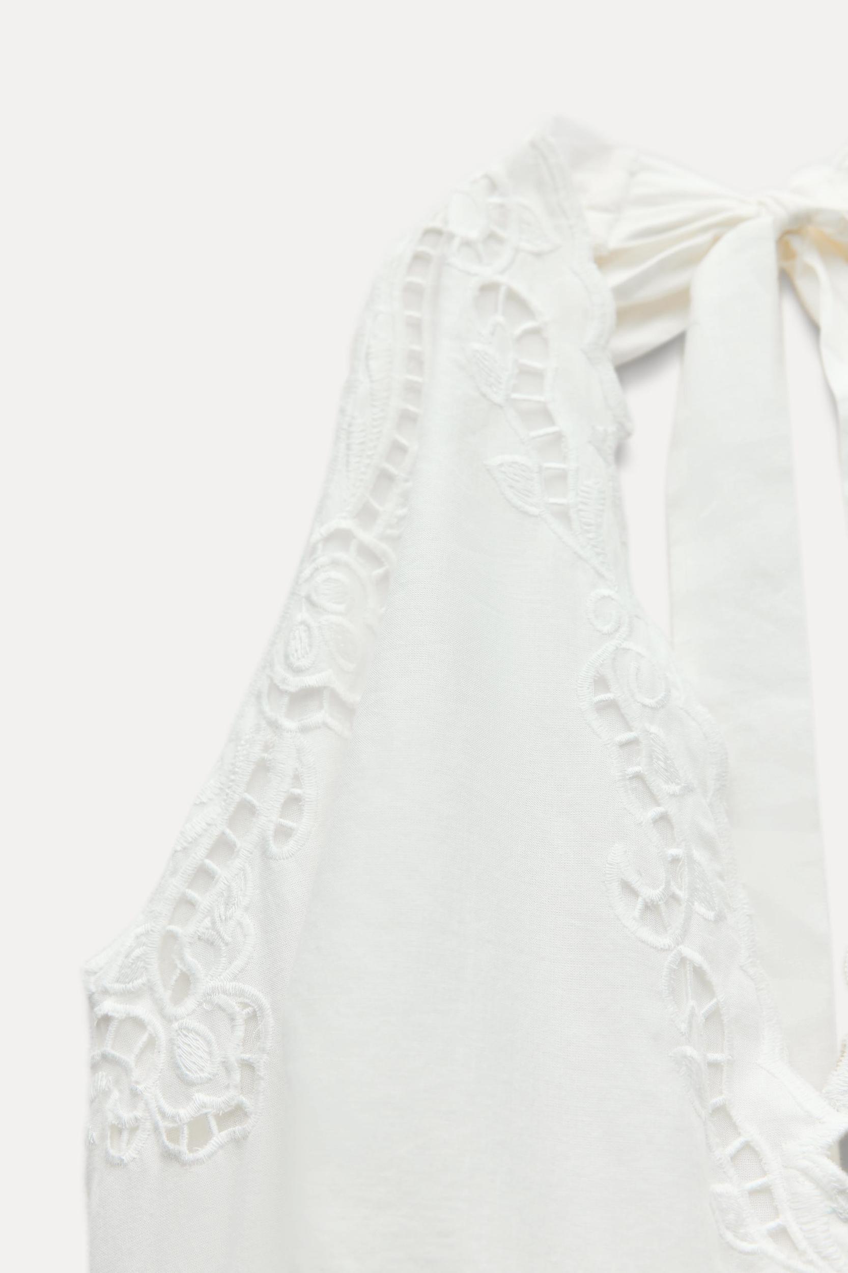 EMBROIDERED MINI DRESS ZW COLLECTION Product Image