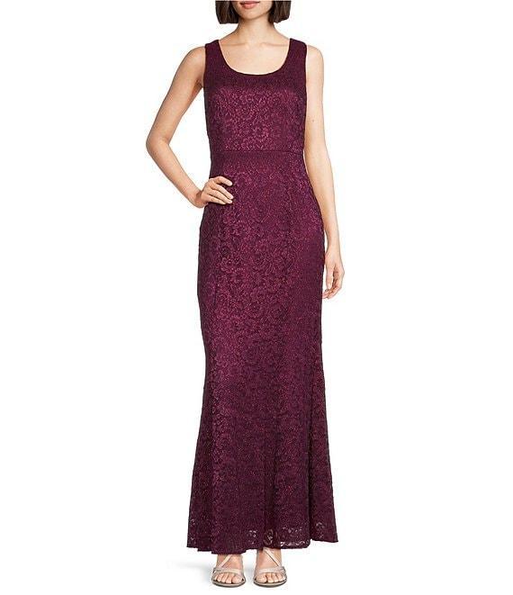 R & M Richards 3/4 Sleeve Scoop Neck Lace 2-Piece Jacket Dress Product Image