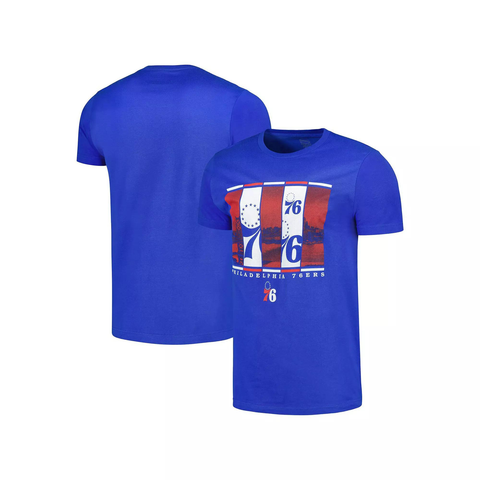 Men's Stadium Essentials Royal Philadelphia 76ers City Skyline T-Shirt, Size: 2XL, 76r Blue Product Image