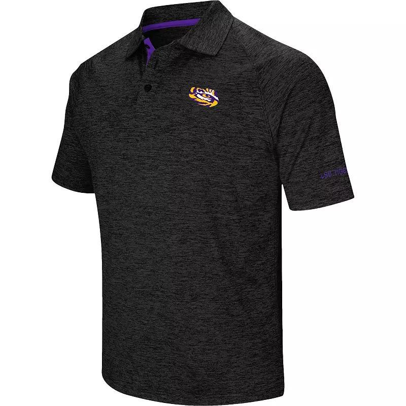 Men's Colosseum Black Michigan State Spartans Down Swing Polo, Size: 2XL, Charco Product Image