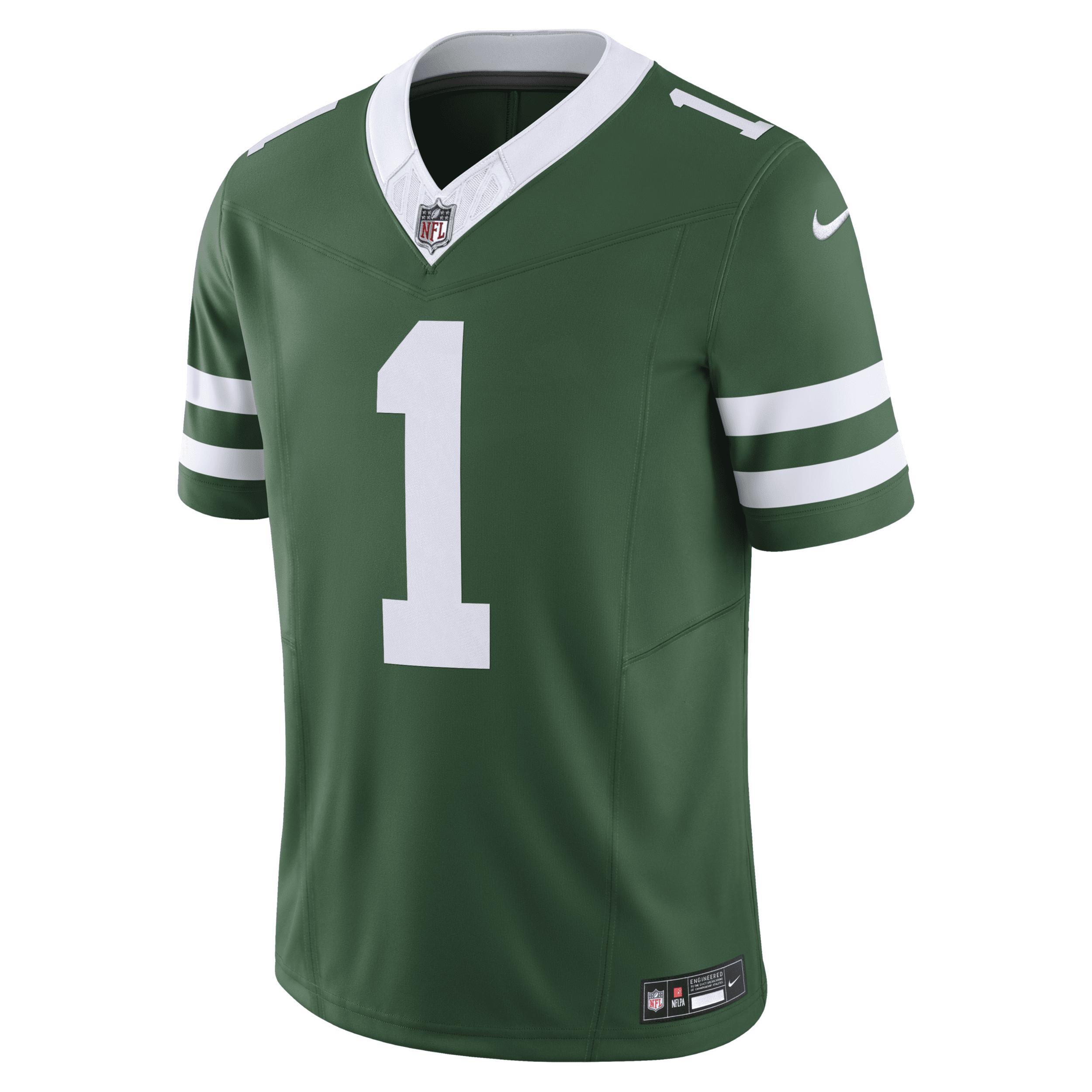 Men's Nike Ahmad Sauce Gardner Legacy Green New York Jets Vapor F.U.S.E. Limited Jersey, Size: 2XL Product Image