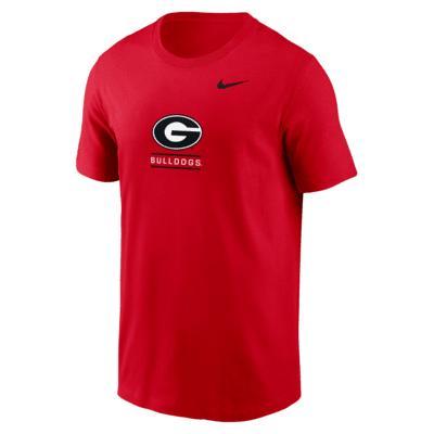 Men's Nike Red Georgia Bulldogs 2-Hit T-Shirt, Size: XL Product Image