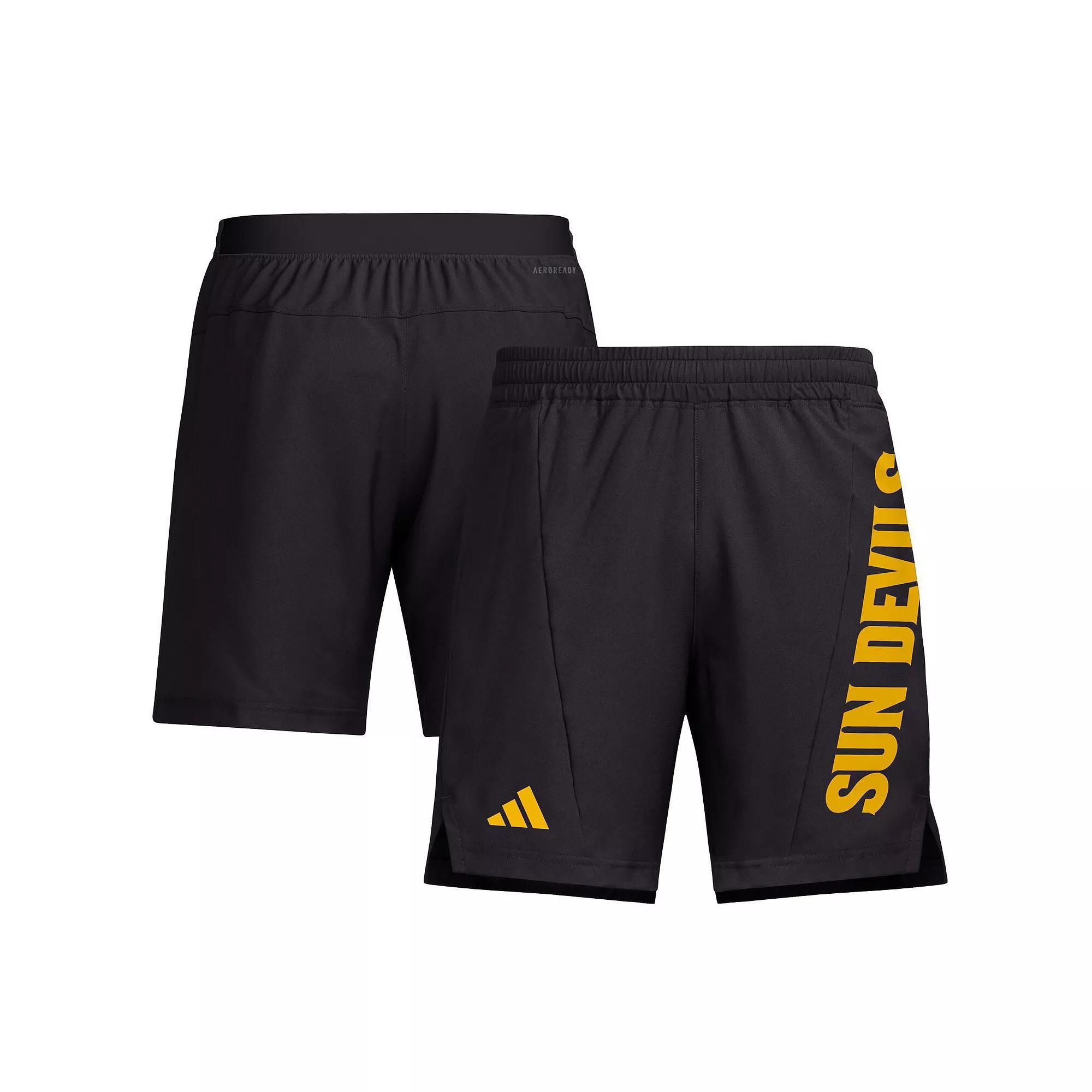 Men's adidas Maroon Arizona State Sun Devils Designed for Training AEROREADY Shorts, Size: 2XL, Black Product Image