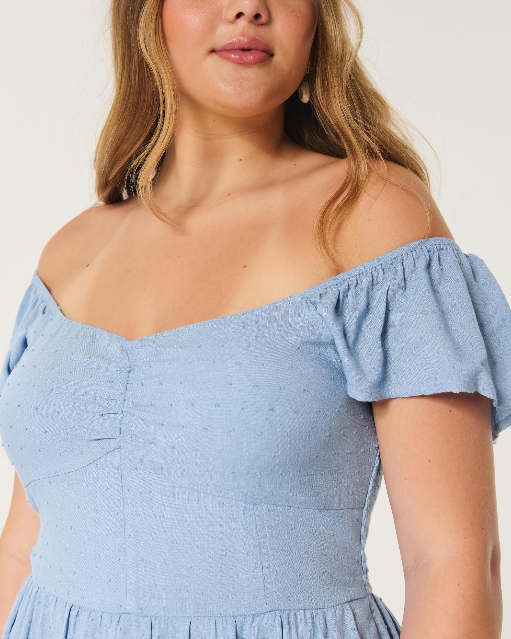 Short-Sleeve Cinch Bust Skort Dress Product Image