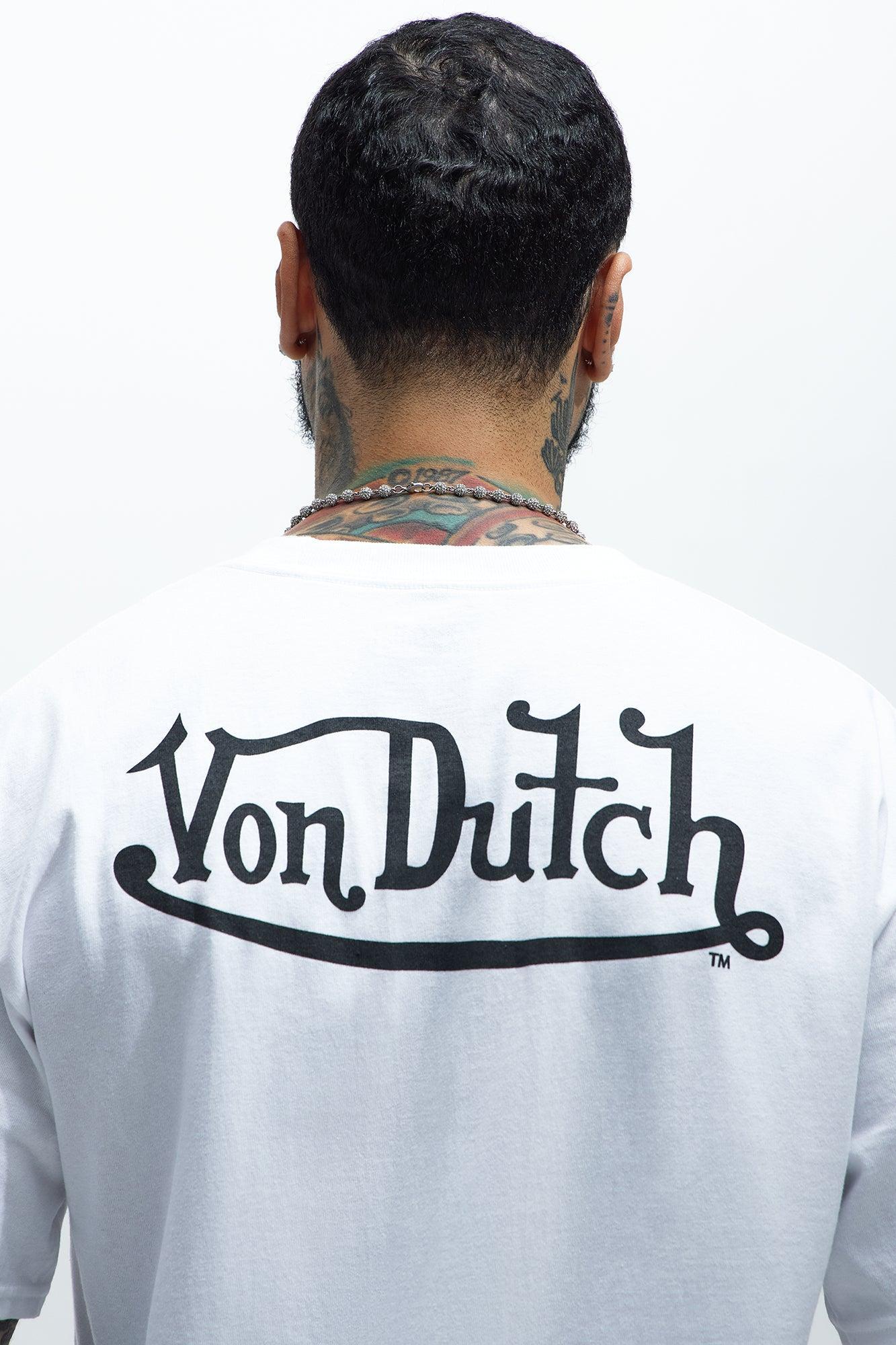 Von Dutch Flying Eyeball Short Sleeve Tee - White Product Image