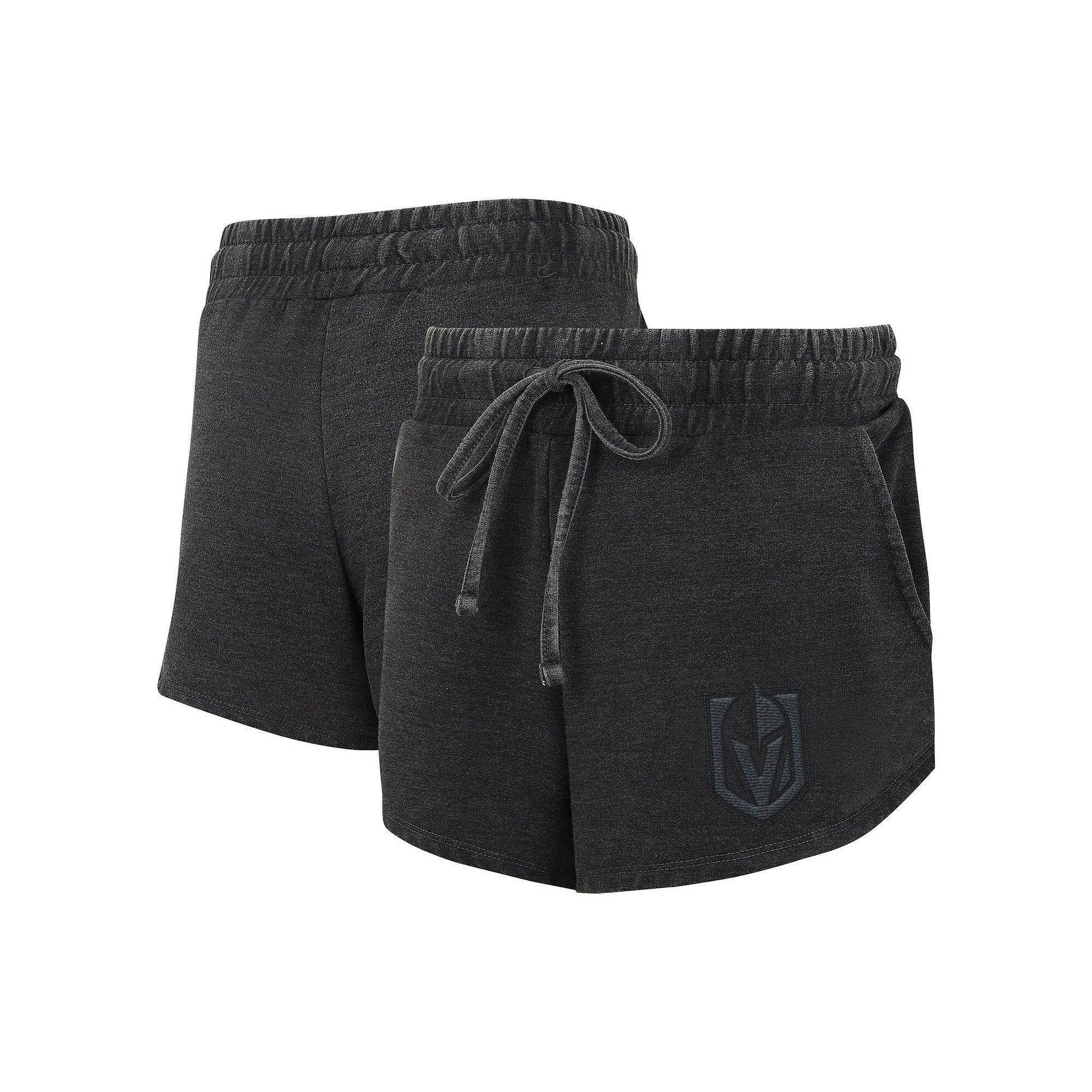 Women's Concepts Sport Charcoal Vegas Golden Knights Volley Fleece Shorts, Size: Medium, Lvk Charco Product Image