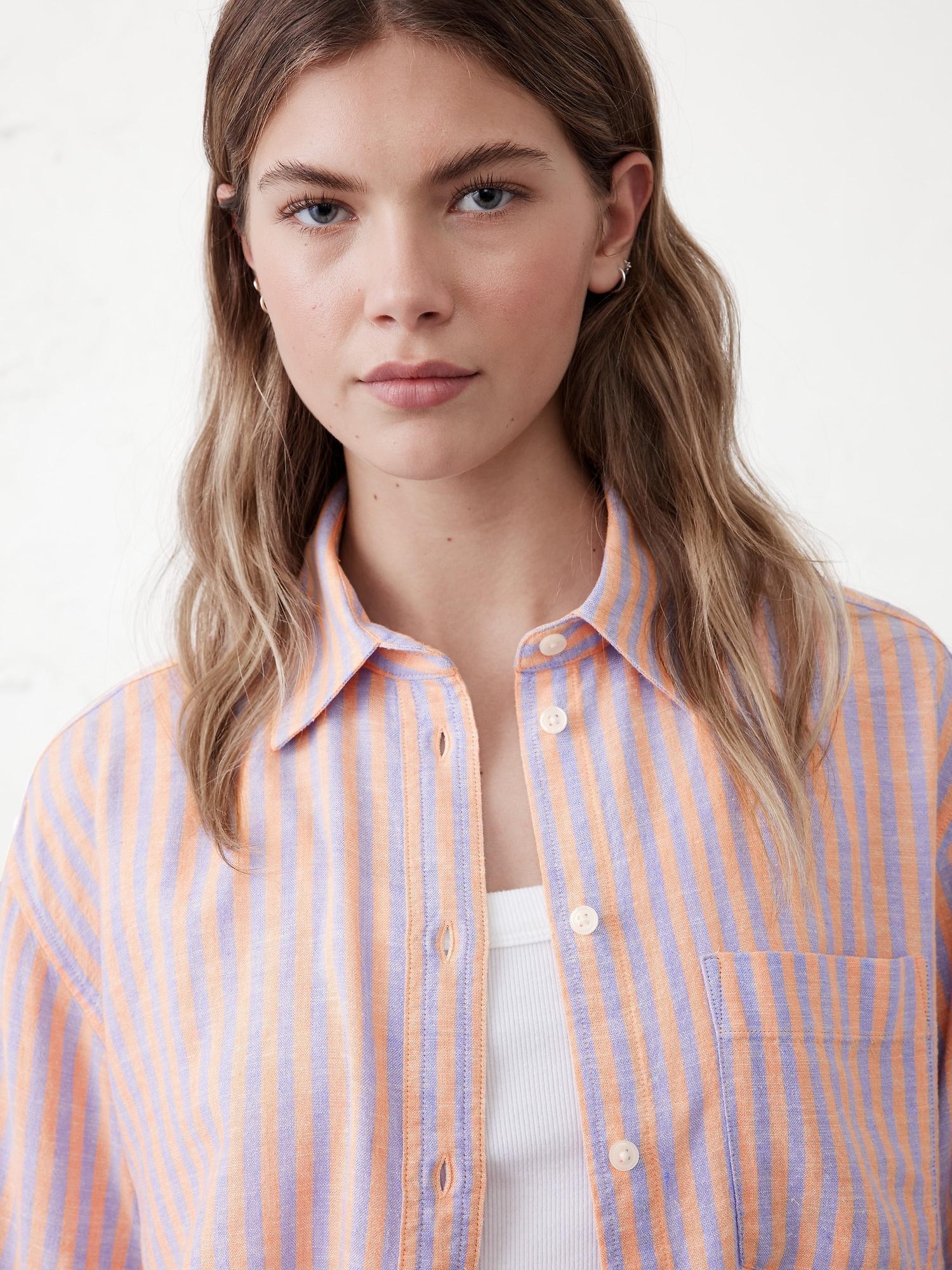 Boxy Button-Down Shirt Product Image