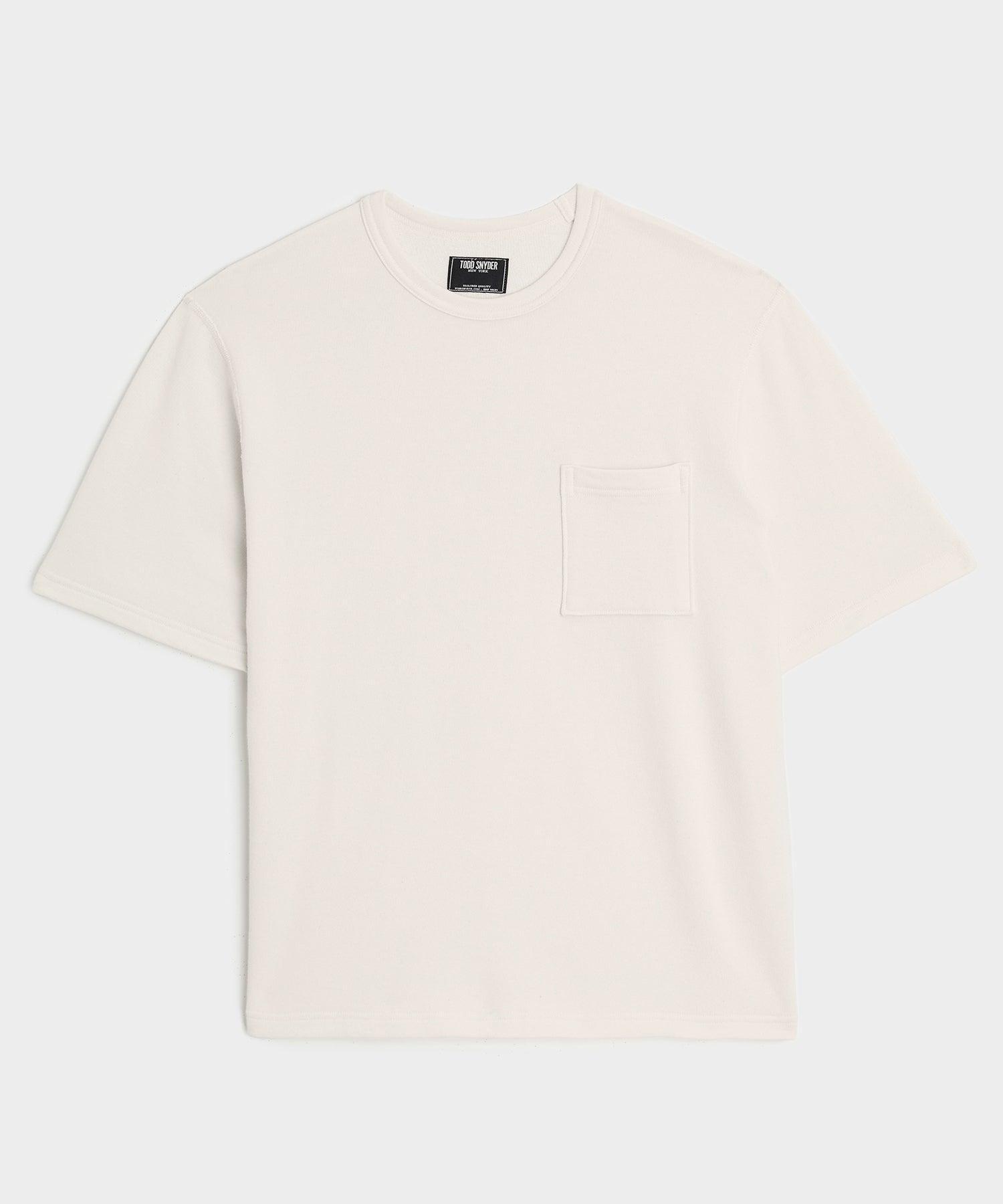 Lightweight Terry Cloth Short-Sleeve Sweatshirt Product Image