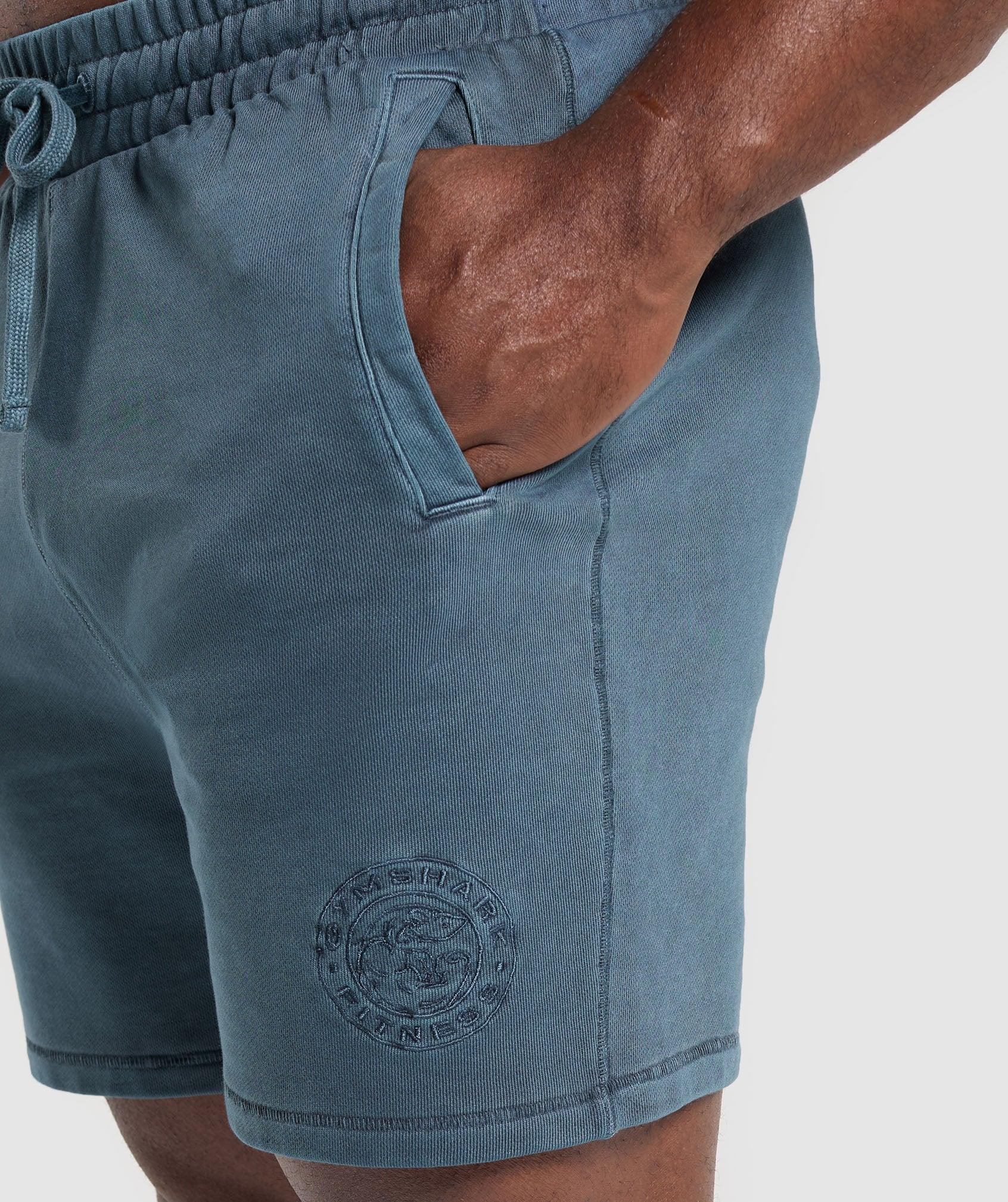 Gymshark Premium Legacy Shorts - Cargo Blue Male Product Image