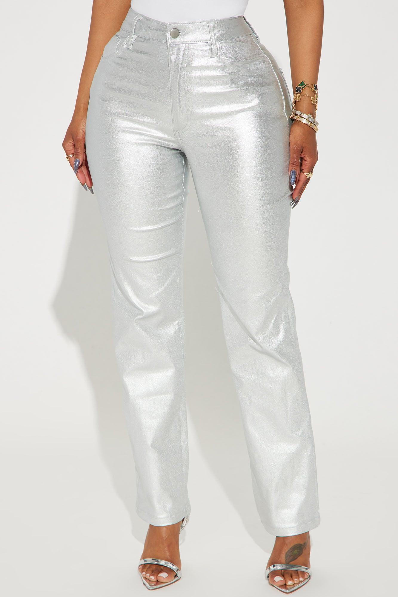 All Good Metallic Pant - Silver Product Image