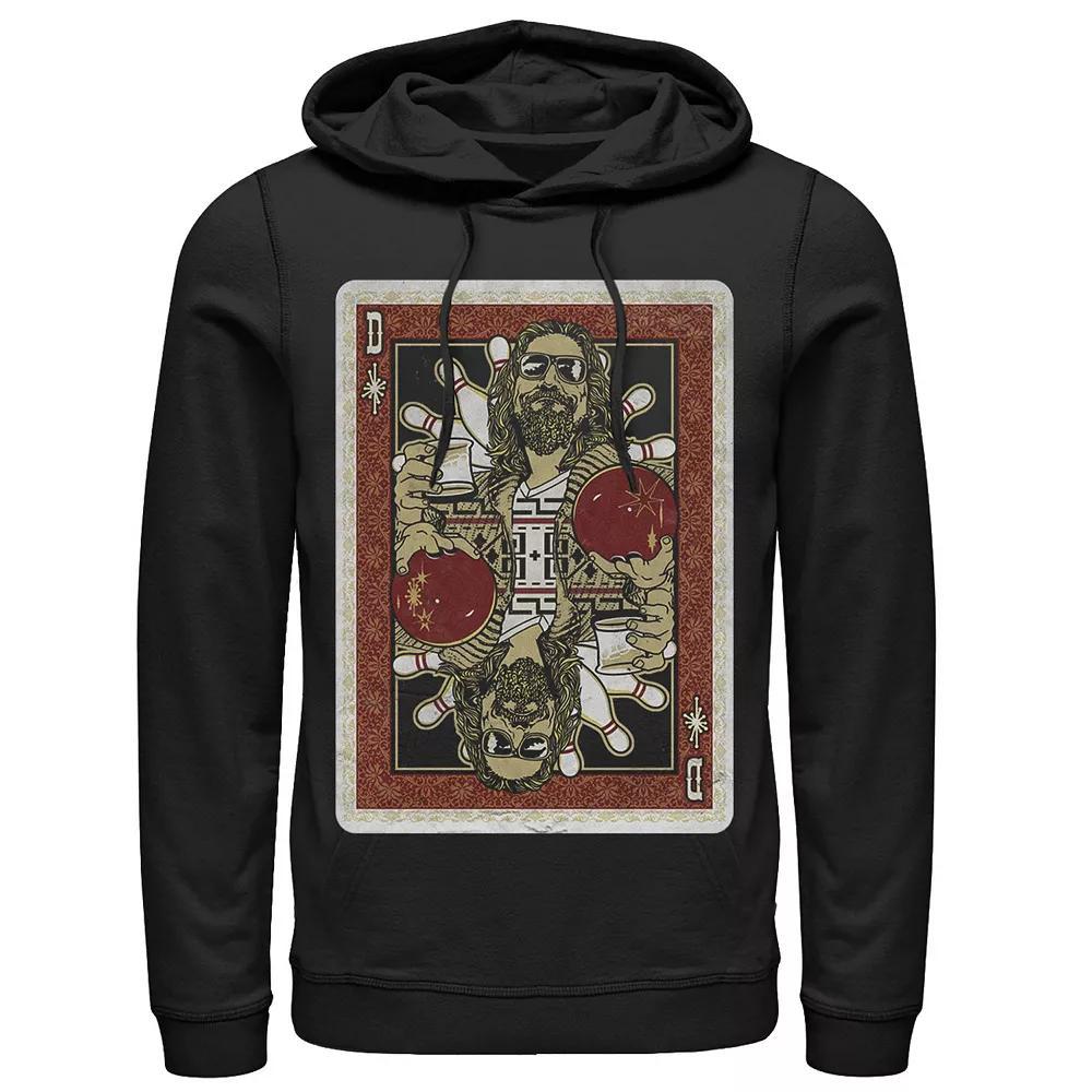 Men's Big Lebowski Abide Card In The Deck Hoodie, Size: Medium, Black Product Image