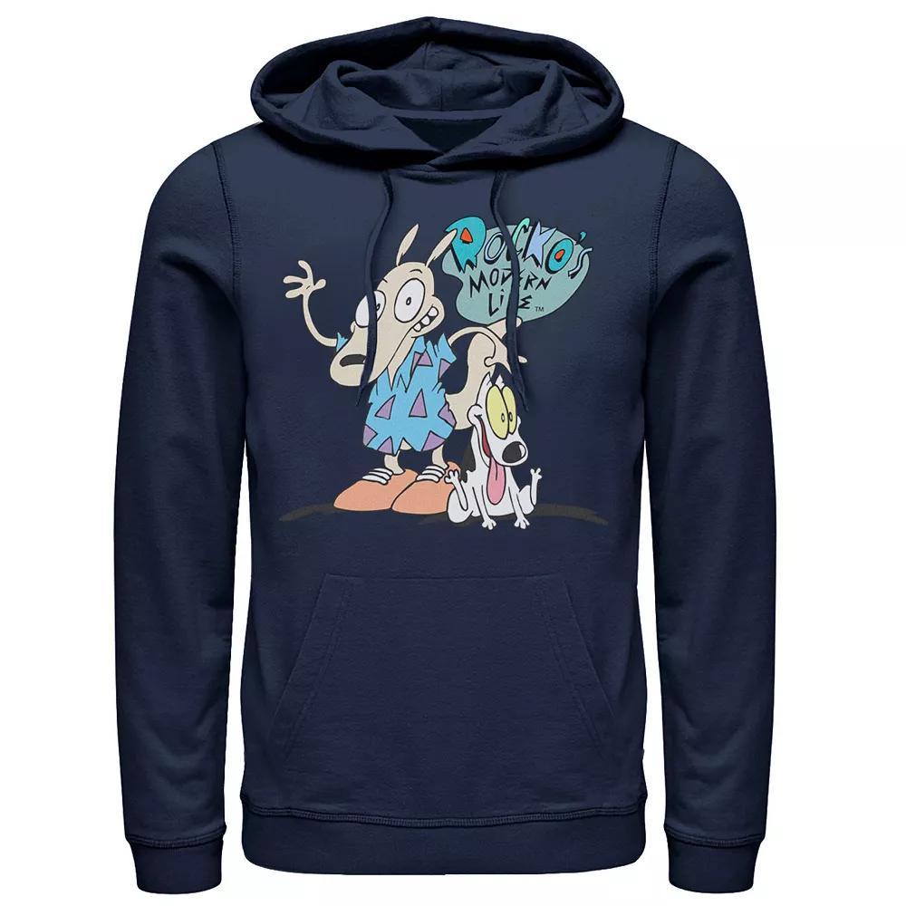 Men's Nickelodeon Rocko's Modern Life Show Intro Hoodie, Size: XL, Black Product Image