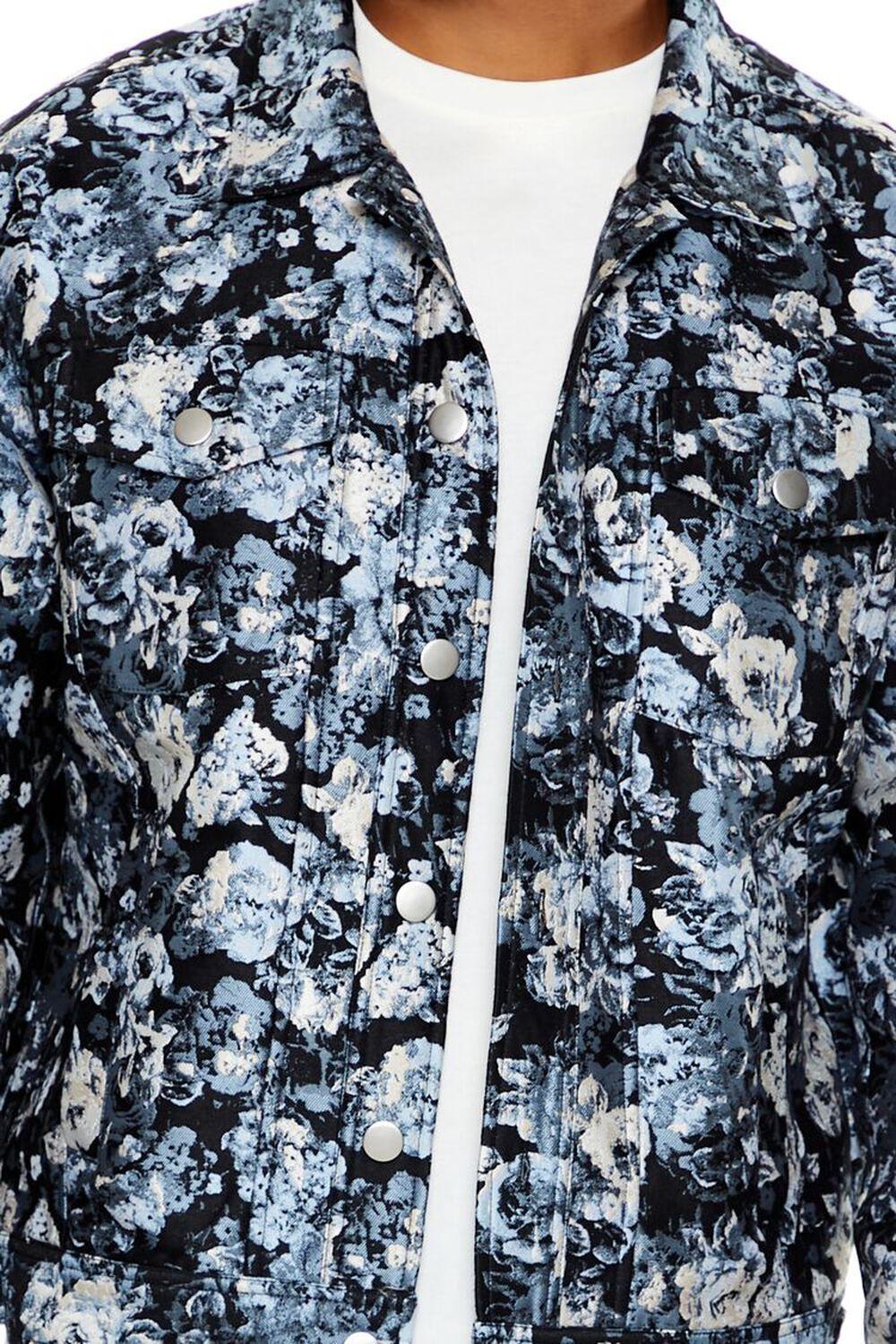 Floral Jacquard Trucker Jacket | Forever 21 Product Image