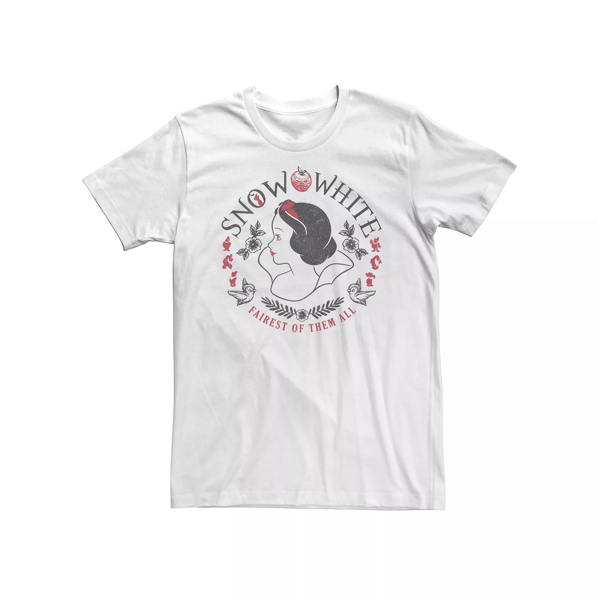 Big & Tall Disney Snow White Fairest Of Them All Profile Tee, Men's, Size: XL Tall Product Image