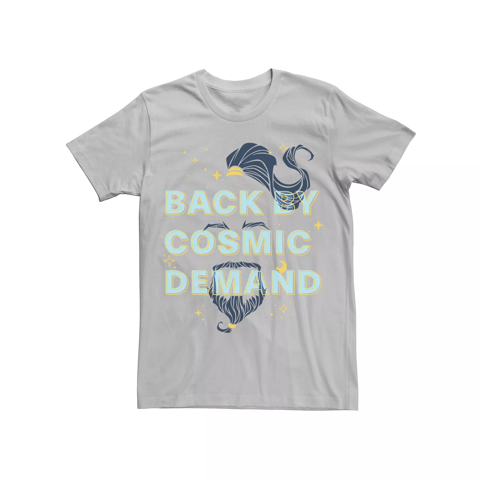 Disney's Aladdin Men's Genie "Back By Cosmic Demand" Graphic Tee, Size: 3XL, Silver Product Image