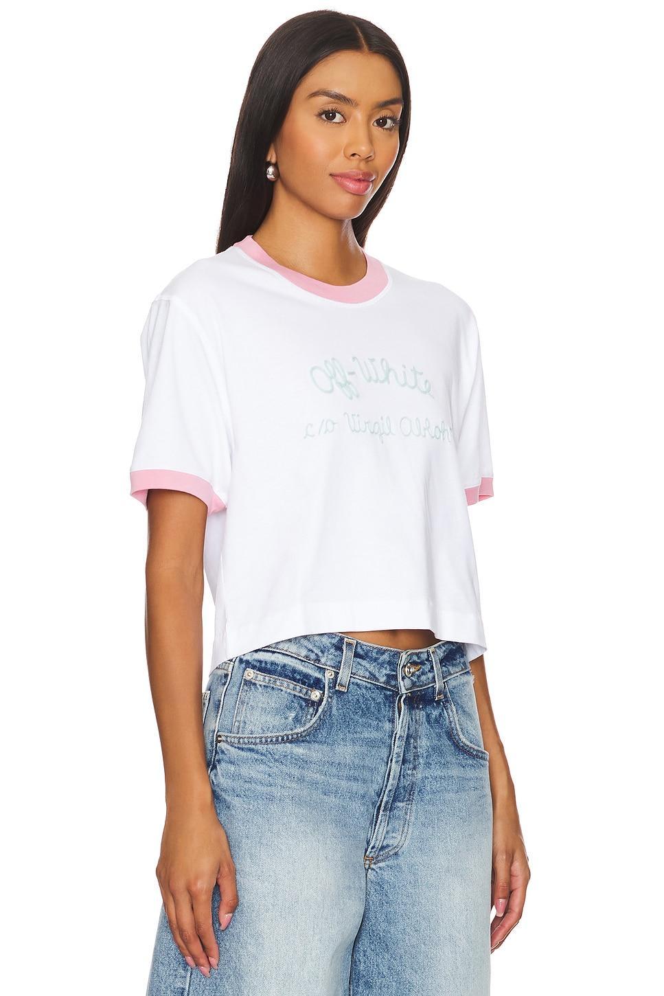 Script Type Crop Tee OFF-WHITE Product Image