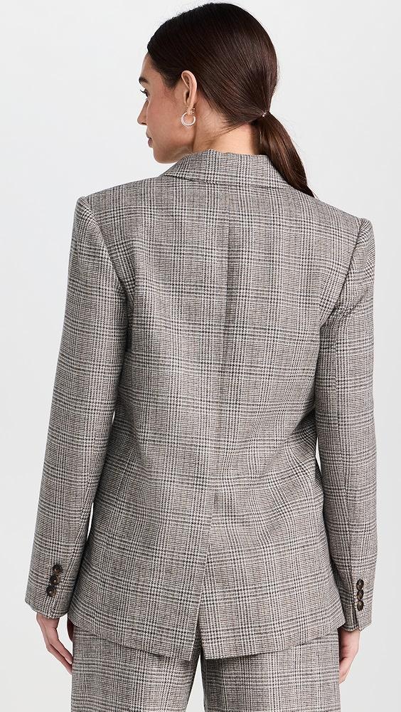 Vince Plaid Double Breasted Blazer | Shopbop Product Image
