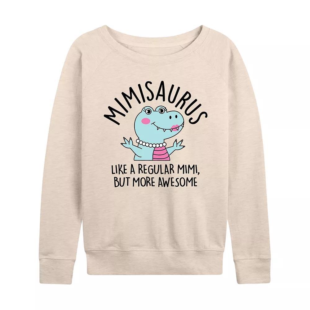 Womens Mimisaurus French Terry Long Sleeve Tee, Girls Product Image