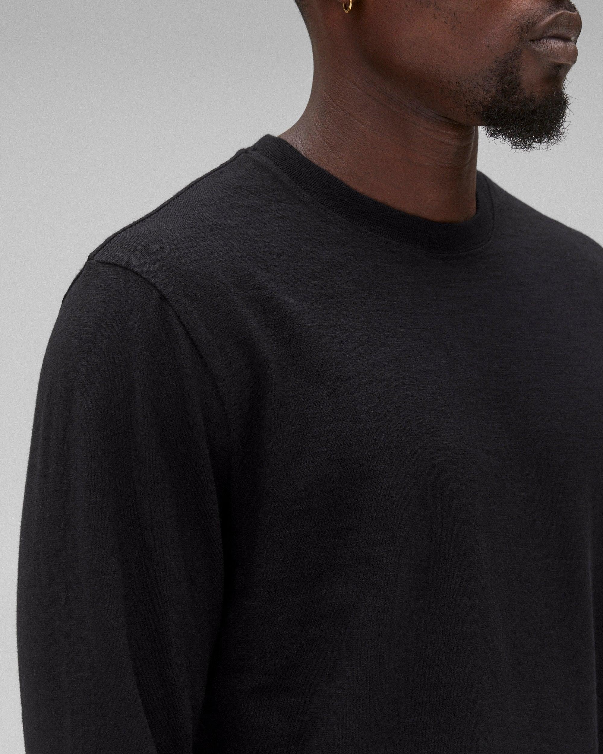 Midweight Terry Slim Crewneck Male Product Image