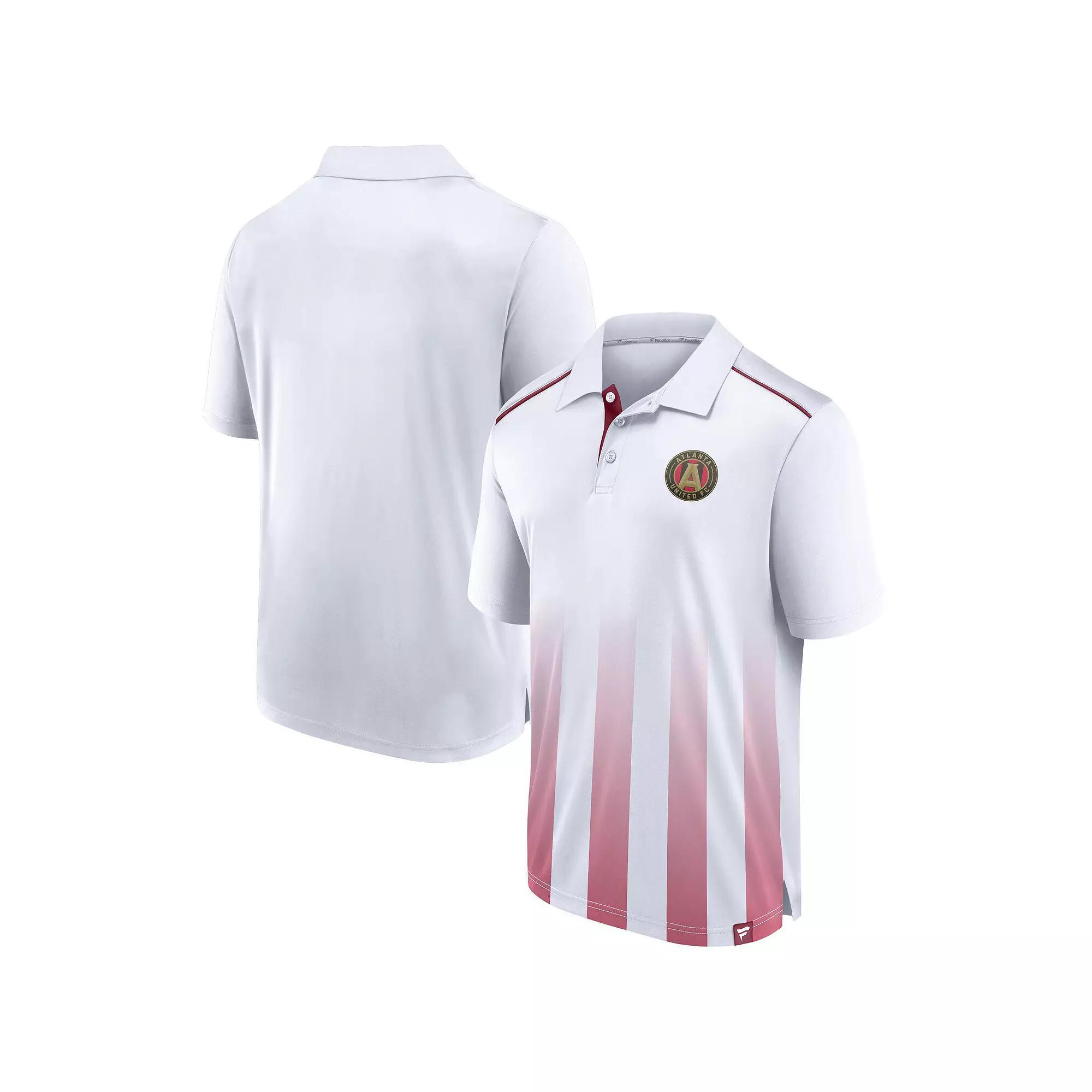 Mens Fanatics Branded White Atlanta United FC Line Up Fade Polo Product Image