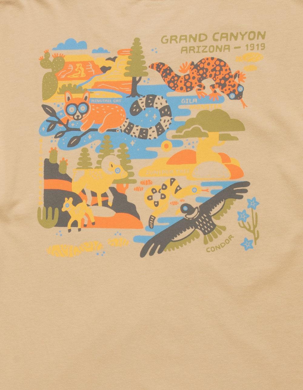 PARKS PROJECT Grand Canyon Mens Tee - PALE YELLOW Product Image
