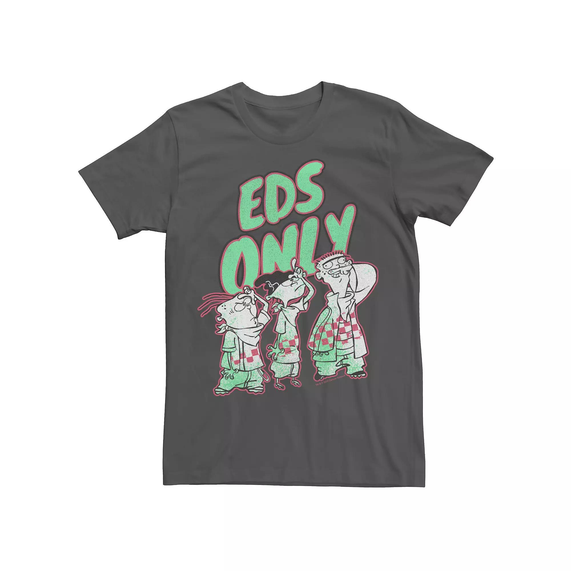 Men's Ed, Edd & Eddy Eds Only Portrait Tee, Size: 3XL, Kelly Grey Product Image