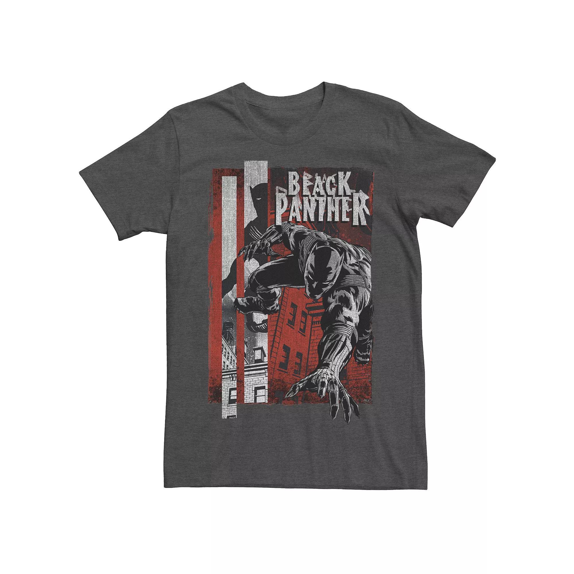 Men's Marvel Black Panther Lurk Graphic Tee, Size: Small, Grey Heather Product Image