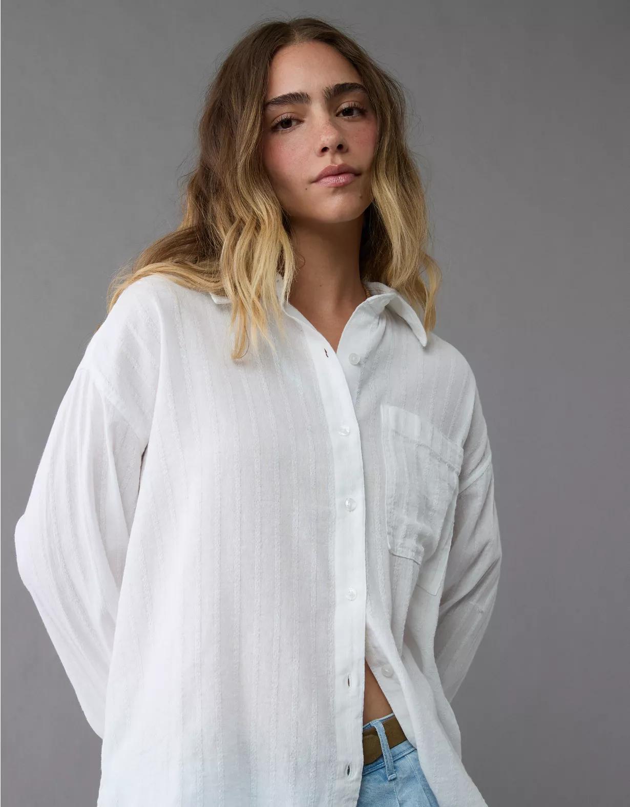 AE Perfect Button-Up Shirt Product Image