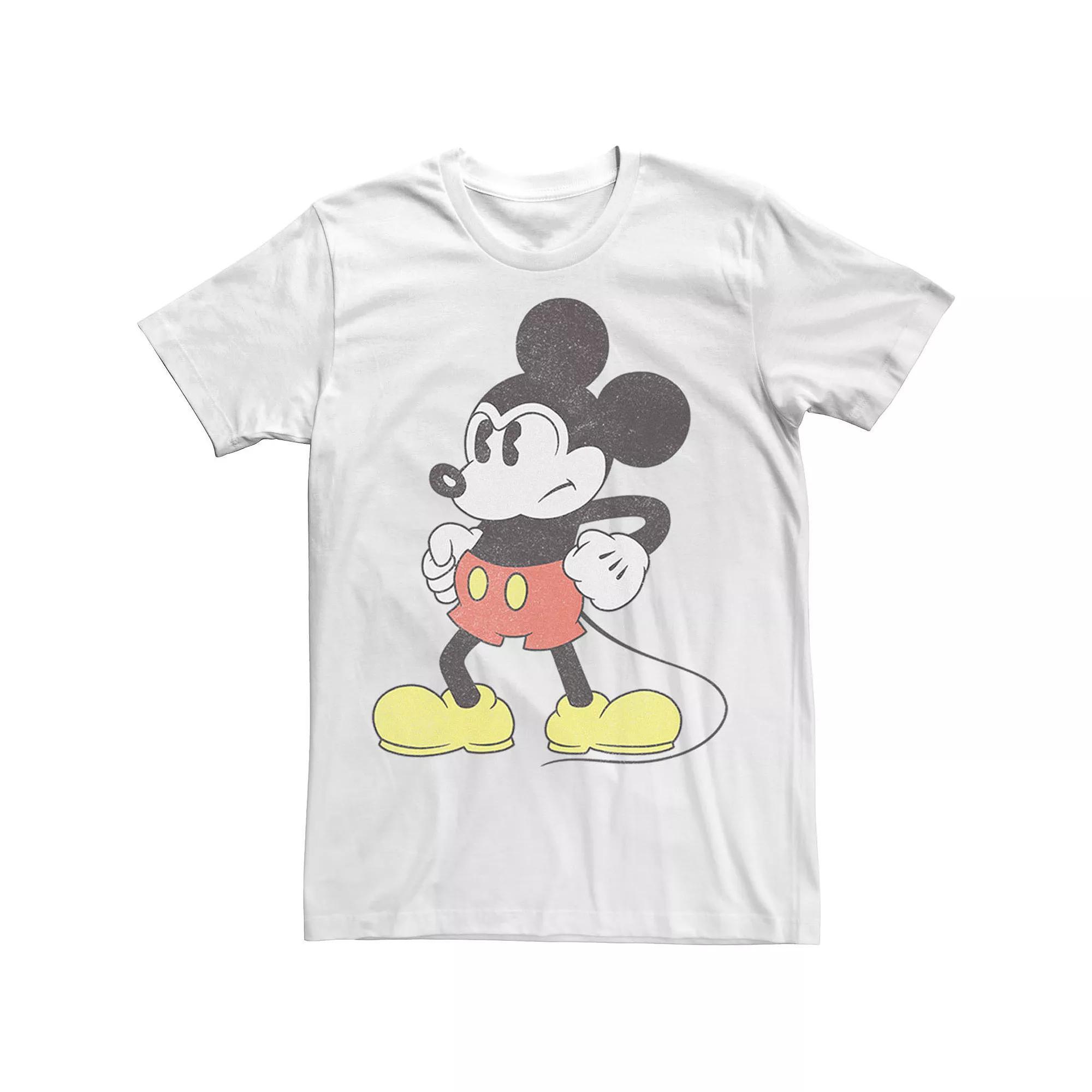 Men's Mickey Classic Mightiest Mouse Vintage Tee, Size: XL, White Product Image