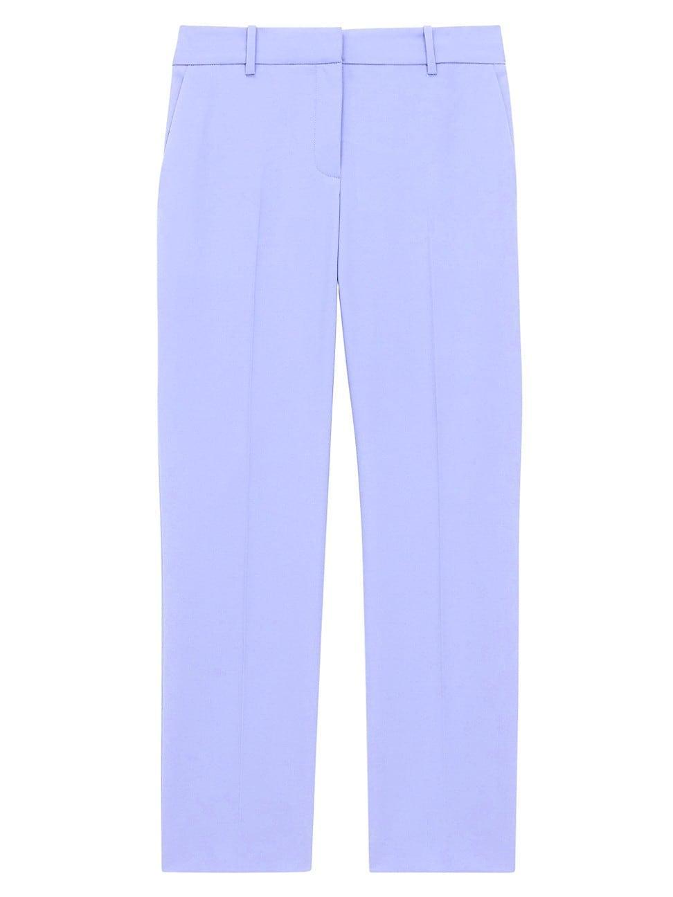 Theory Treeca Wool-Blend Cropped Pants Product Image