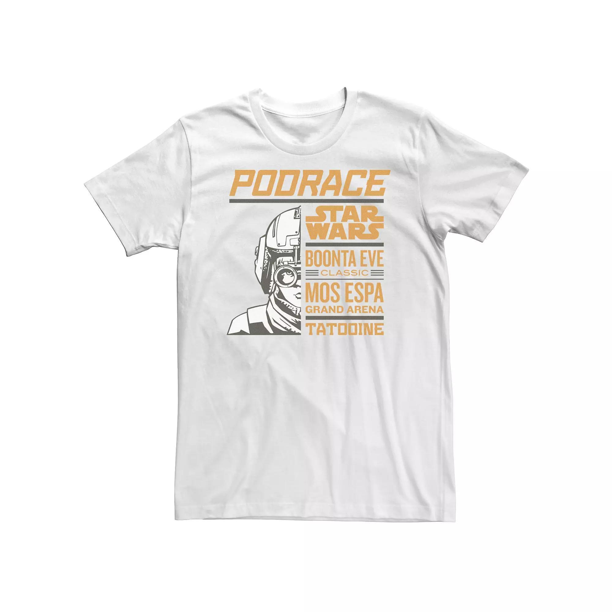 Big & Tall Star Wars Boonta Eve Classic Poster Tee, Men's, Size: 4XLT, White Product Image