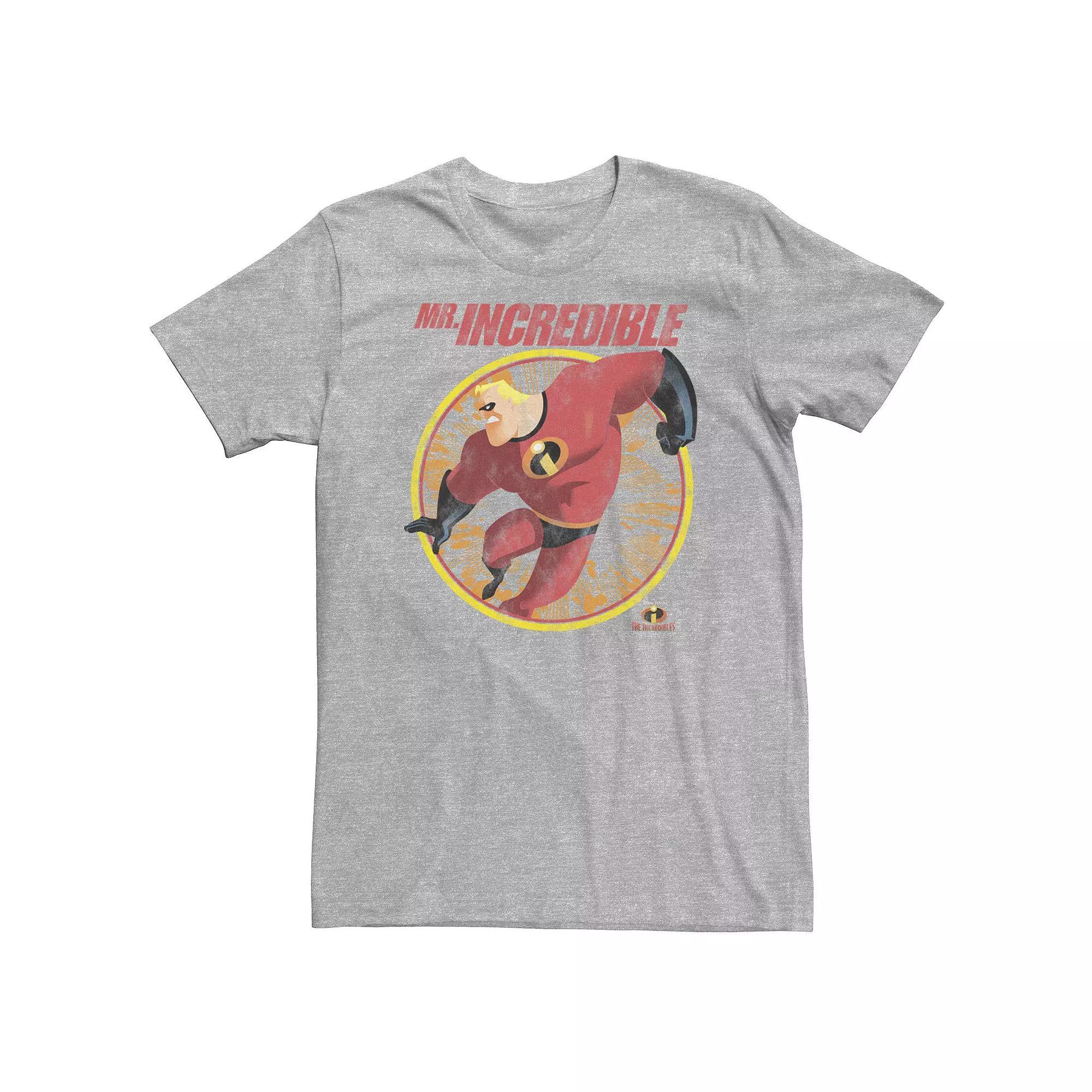 Big & Tall Disney / Pixar The Incredibles Mr. Incredible Tee, Men's, Size: 4XL, Athletic Grey Product Image