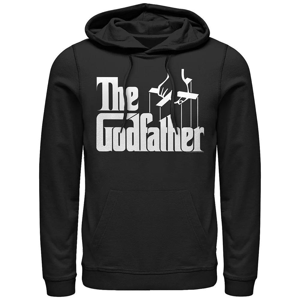Men's The Godfather Title Logo Hoodie, Size: Medium, Black Product Image