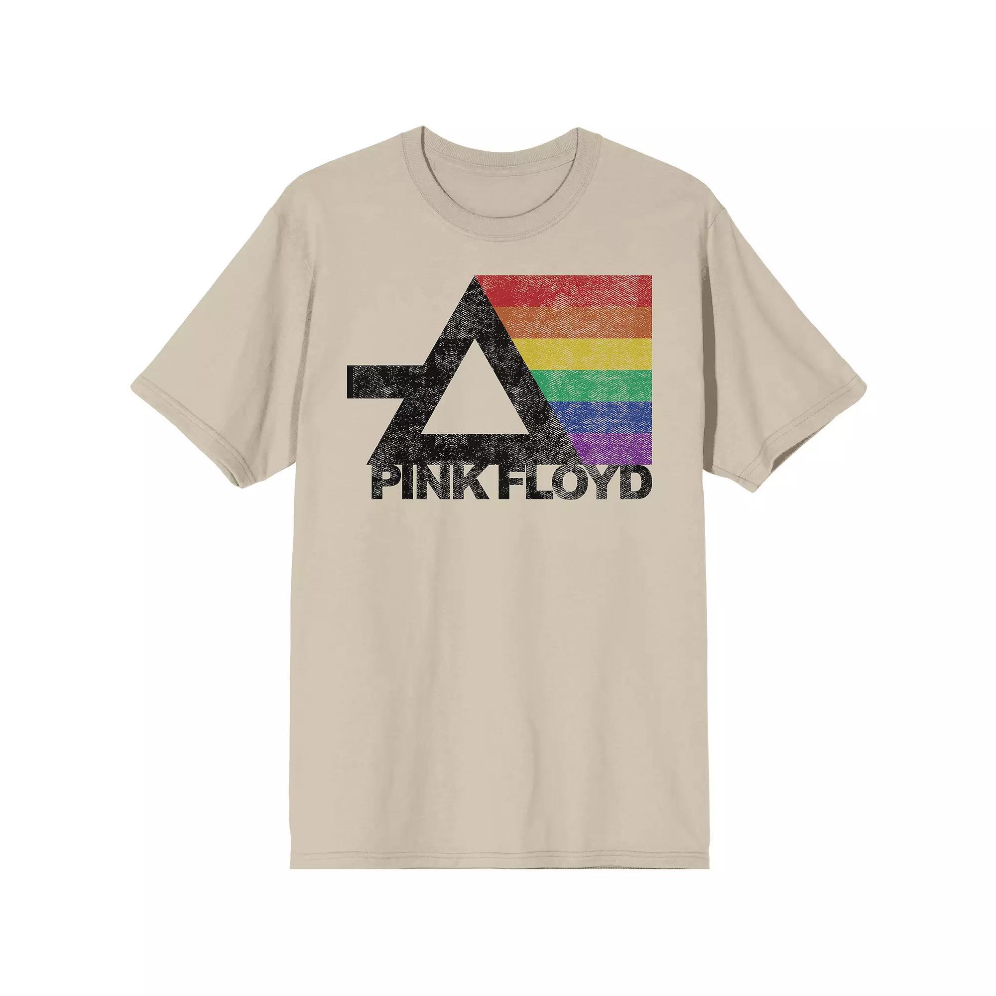 Men's Pink Floyd Rainbow Prism Tee, Size: XL, White Product Image