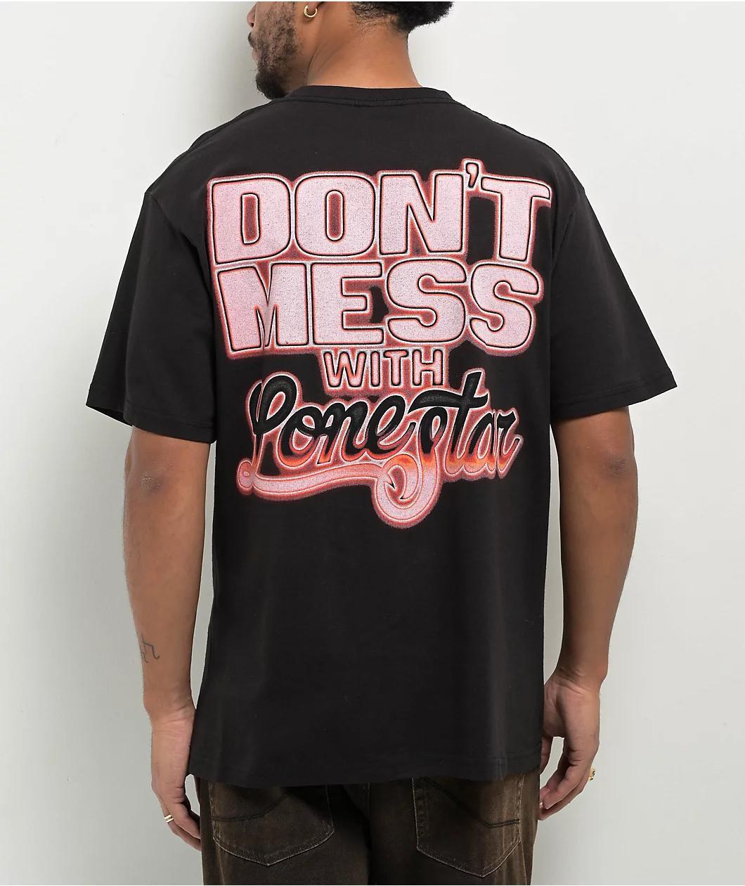 Lonestar by That Mexican OT Don’t Mess Black T-Shirt Product Image