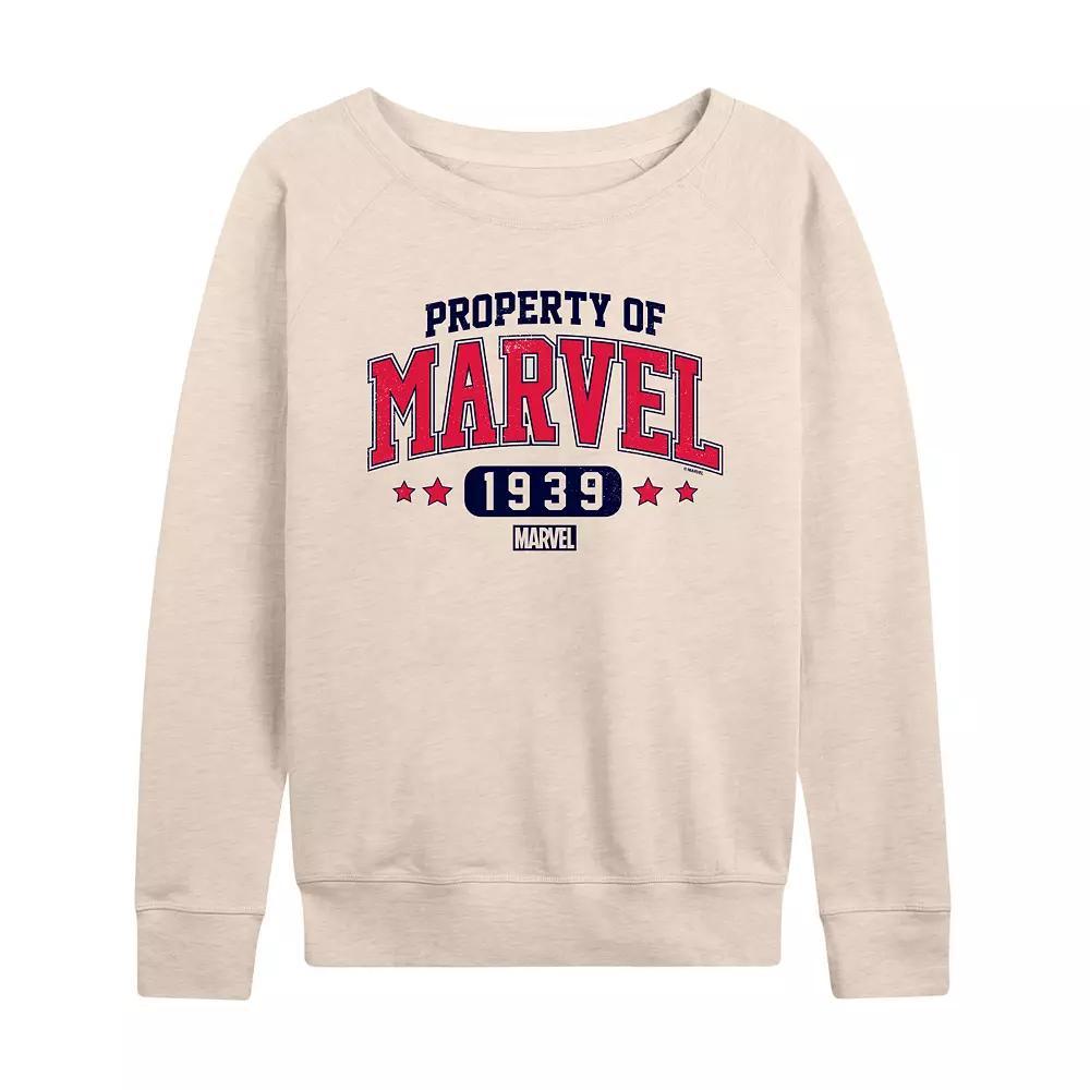 Womens Marvel Property of Marvel French Terry Long Sleeve Tee Product Image