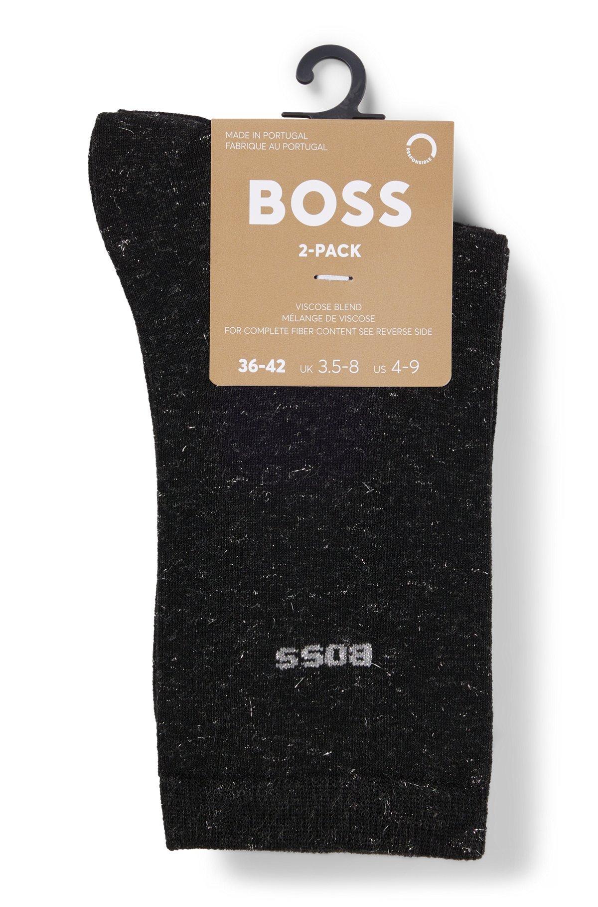 Two-pack of short socks with logo details Product Image