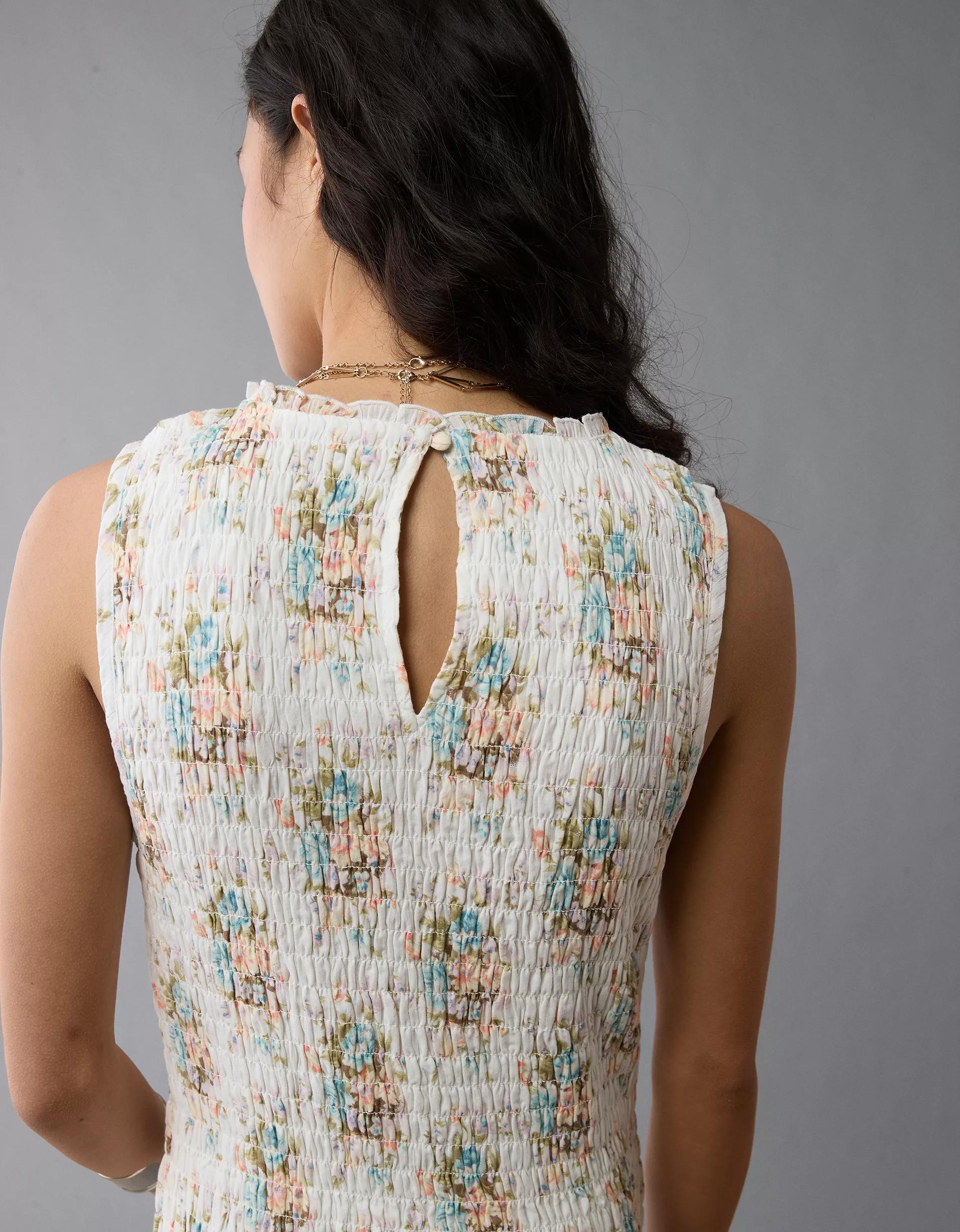 AE Smocked Bodycon Mini Dress Product Image
