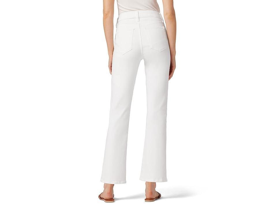 Joes Jeans The Callie High Rise Cropped Flare Jeans in White Product Image