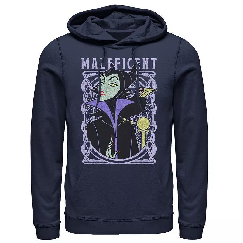 Disney's Sleeping Beauty Maleficent Men's Old School Poster Hoodie, Size: XL, Blue Product Image