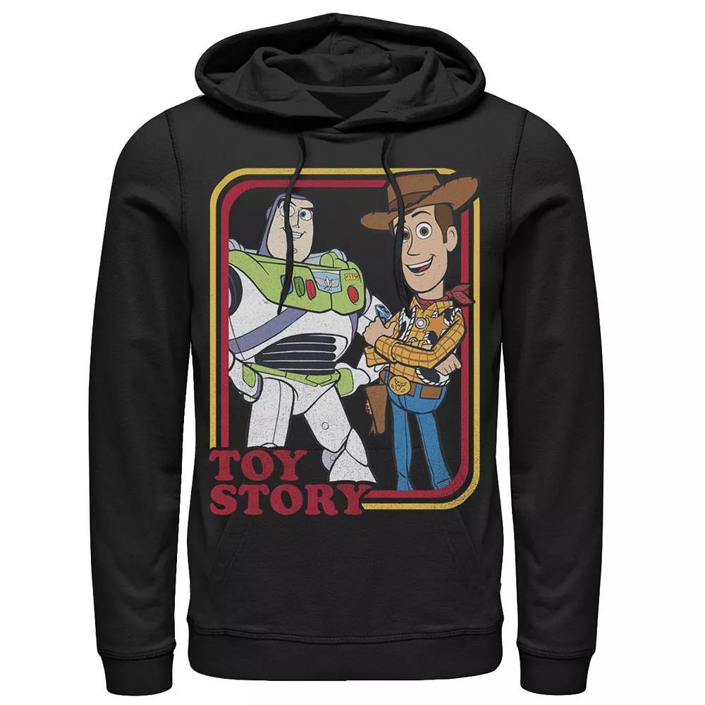 Disney / Pixar's Toy Story Buzz Lightyear & Woody Men's Buds Hoodie, Size: Medium, Black Product Image