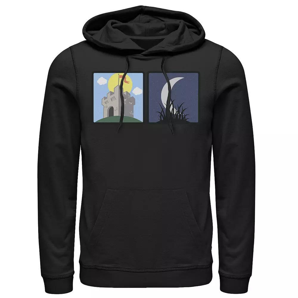Men's Marvel Father's Day Captain America Super Dad Portrait Hoodie, Size: Medium, Black Product Image