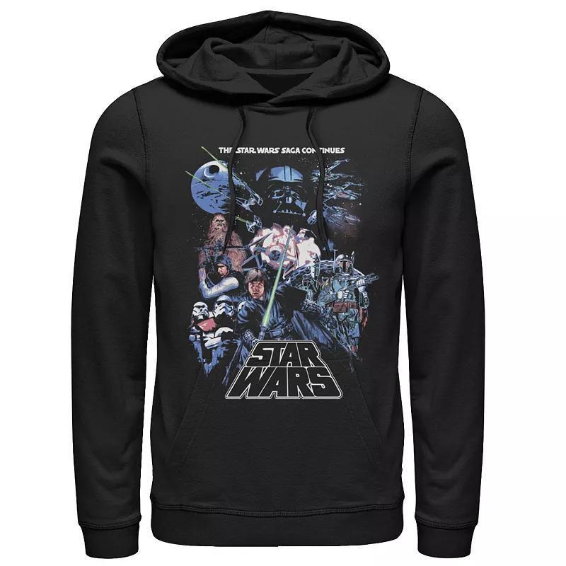 Men's Marvel Father's Day Captain America Super Dad Portrait Hoodie, Size: XXL, Black Product Image