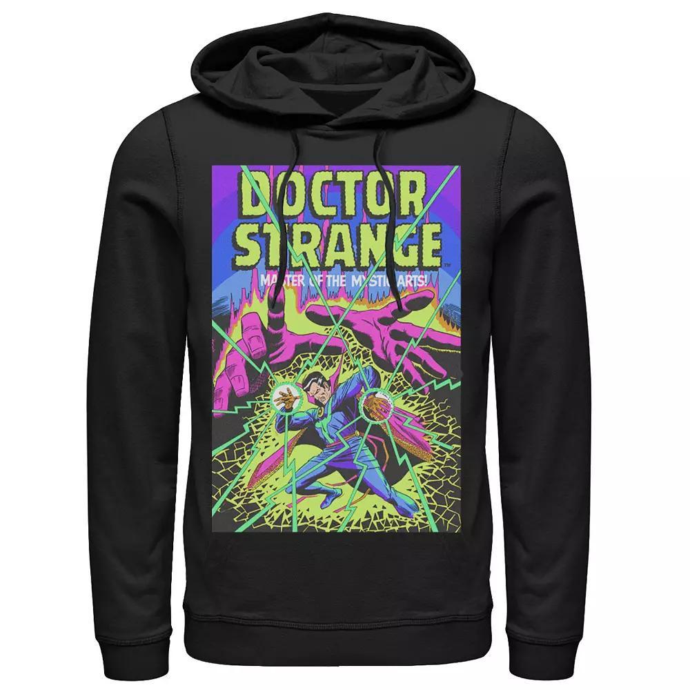 Men's Marvel Doctor Strange Mystic Arts Neon Hoodie, Size: XXL, Black Product Image